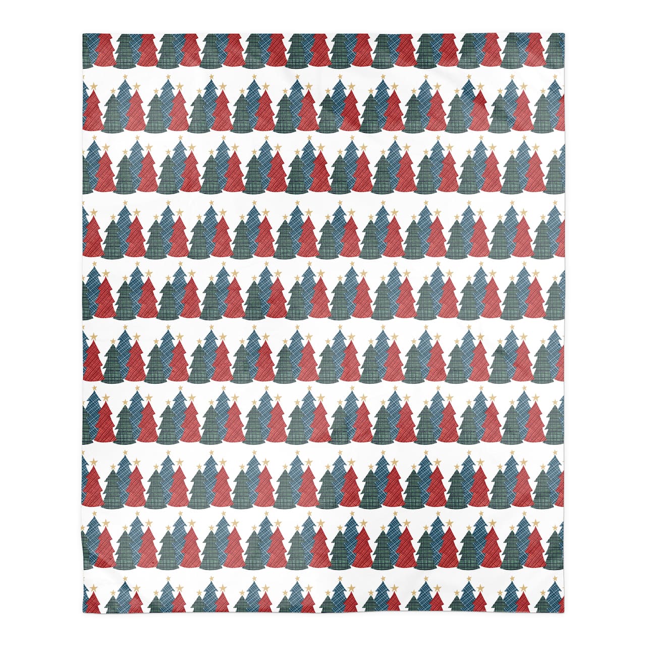 Christmas Tree Trio Sherpa Fleece Blanket